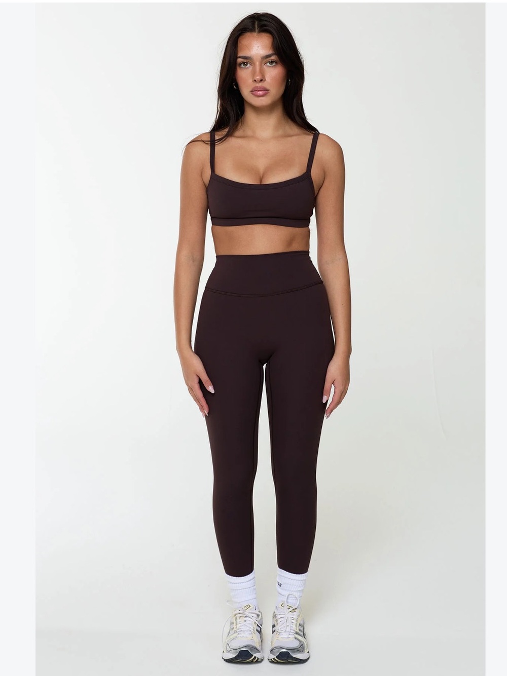 Azur Brown Sports Bra & Leggings